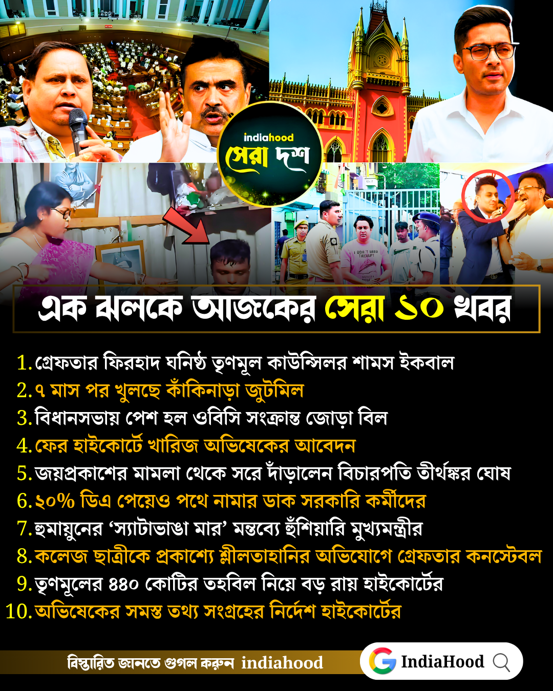 আজকের সেরা ১০ খবর (২৯ জুন)
